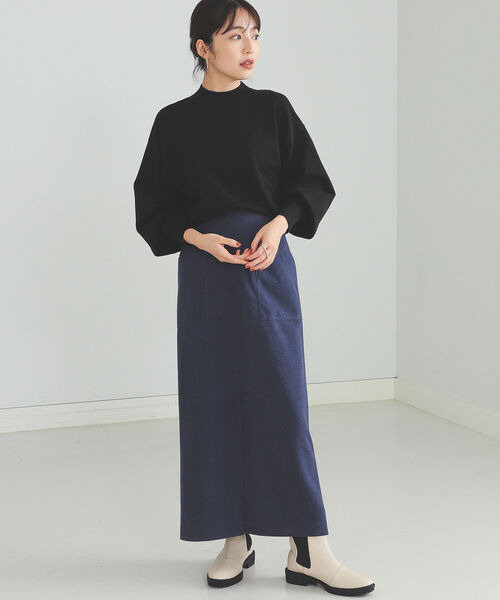 BEAMS HEART（ビームスハート）の「BEAMS HEART / ふっくら袖 ハイネック プルオーバー（ニット/セーター・レディース・ブラック/ブルー/ホワイト系その他5/オレンジ系その他2・FREE）」の11枚目の写真