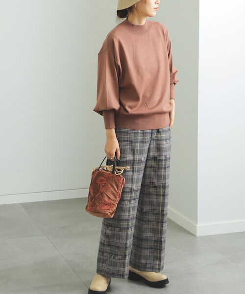 BEAMS HEART（ビームスハート）の「BEAMS HEART / ふっくら袖 ハイネック プルオーバー（ニット/セーター・レディース・ブラック/ブルー/ホワイト系その他5/オレンジ系その他2・FREE）」の15枚目の写真