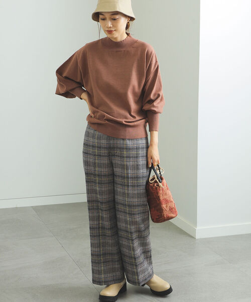 BEAMS HEART（ビームスハート）の「BEAMS HEART / ふっくら袖 ハイネック プルオーバー（ニット/セーター・レディース・ブラック/ブルー/ホワイト系その他5/オレンジ系その他2・FREE）」の16枚目の写真