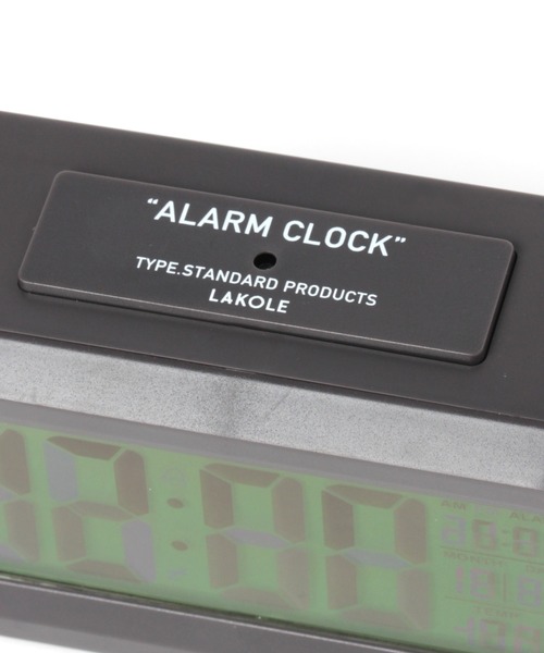 LAKOLE（ラコレ）の「アラーム付きデジタル置き時計 / 228358（置時計・レディース・グリーン/アイボリー/チャコール・FREE）」の6枚目の写真