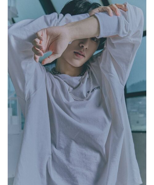 EVRIS（エヴリス）の「【B.I×EVRIS】コラボロンTEE（Tシャツ/カットソー・レディース・ホワイト/ブラック・FREE）」の9枚目の写真