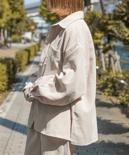 セール】コーデュロイオーバーシャツ/セットアップ対応(ユニセックス