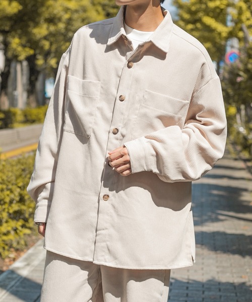 セール】コーデュロイオーバーシャツ/セットアップ対応(ユニセックス