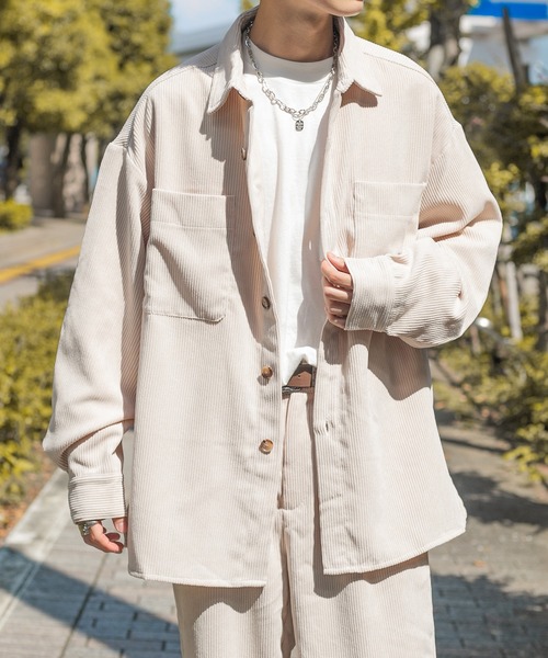 セール】コーデュロイオーバーシャツ/セットアップ対応(ユニセックス