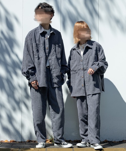 セール】コーデュロイオーバーシャツ/セットアップ対応(ユニセックス