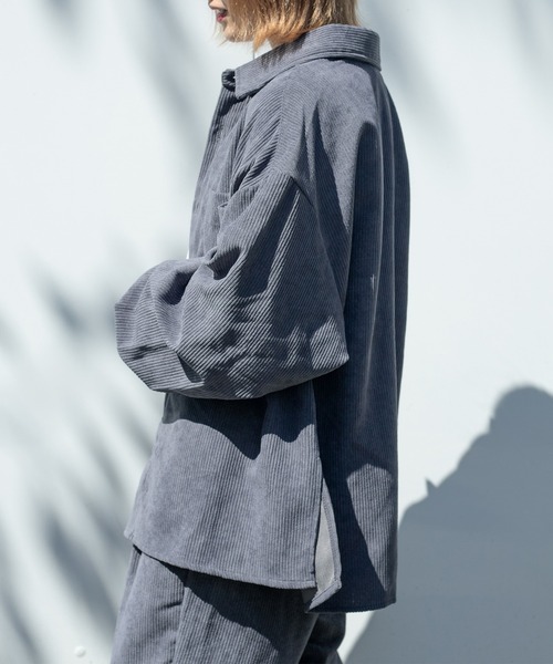 セール】コーデュロイオーバーシャツ/セットアップ対応(ユニセックス