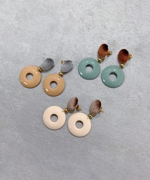 ベロアコンビレトロサークルピアス
