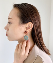 ベロアコンビレトロサークルピアス