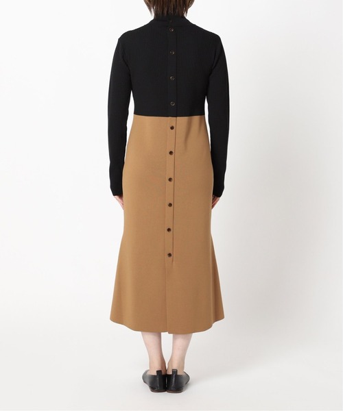 Noble（ノーブル）の「○カラーブロックニットワンピース2