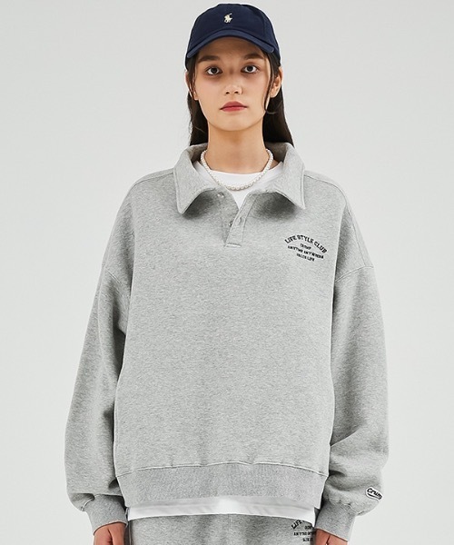 crump(クランプ)の「【crump 】ライフスタイルクラブ カラースウェットシャツ(スウェット・レディース・ブラック/グレー・MEDIUM/LARGE/X-LARGE)」の2枚目の写真