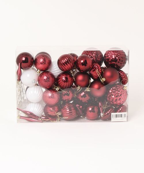 クリスマス 飾り クリスマスツリー ボール オーナメント クリスマス装飾品 クリスマスボール 飾り付け 30個セット 星 ボール クリスマス  デコレーション 道具 小物 クリスマスツリー用 パーティー イベント 多用途 (レッド ホワイト シルバー) | Pay ID ローズレッドクリスマスツリーボールオーナメントボール(サイズ:8cm、色:B)