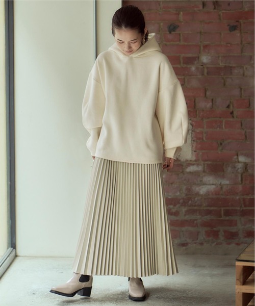 titivate（ティティベイト）の「裏起毛プルオーバーパーカー（パーカー・レディース・ブラウン/オフホワイト/イエロー/チャコール・S/M）」の17枚目の写真