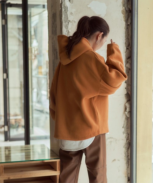 titivate（ティティベイト）の「裏起毛プルオーバーパーカー（パーカー・レディース・ブラウン/オフホワイト/イエロー/チャコール・S/M）」の20枚目の写真