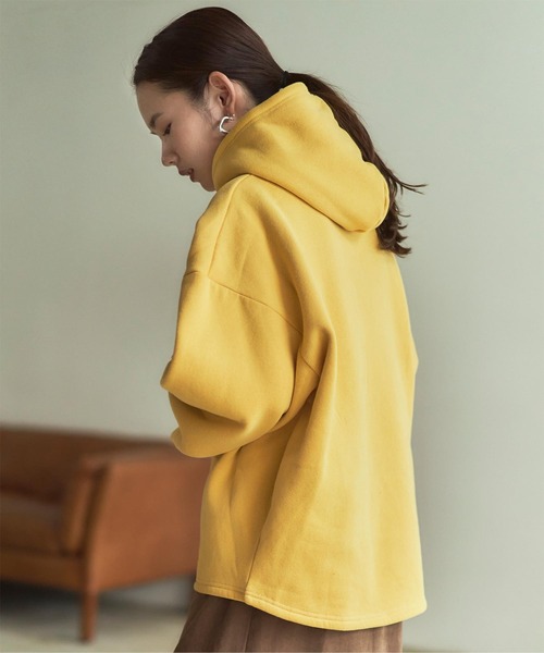 titivate（ティティベイト）の「裏起毛プルオーバーパーカー（パーカー・レディース・ブラウン/オフホワイト/イエロー/チャコール・S/M）」の15枚目の写真