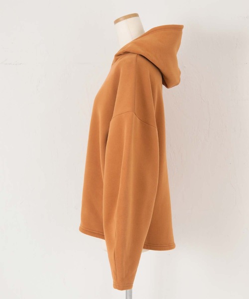 titivate（ティティベイト）の「裏起毛プルオーバーパーカー（パーカー・レディース・ブラウン/オフホワイト/イエロー/チャコール・S/M）」の6枚目の写真