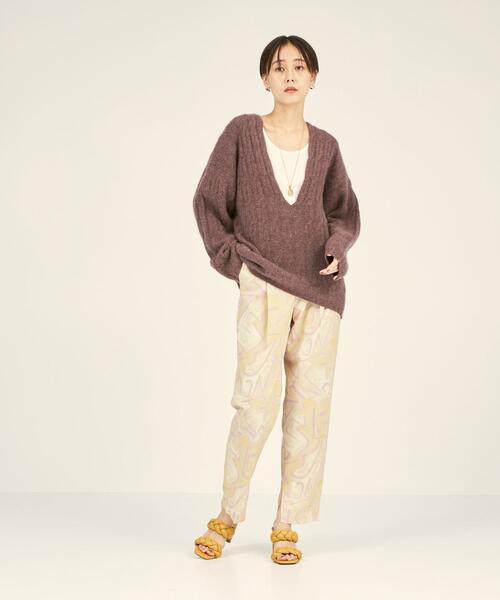 BRACTMENT(ブラクトメント)の「<BRACTMENT(ブラクトメント)>BM アブストラクト プリント プレストパンツ(その他パンツ・レディース・ブラック/ベージュ・38/36)」の19枚目の写真