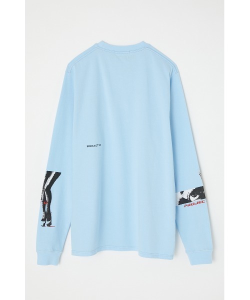 PROJECT U（プロジェクトユー）の「PU CHARM EYED LONG Tシャツ（Tシャツ/カットソー・レディース・ホワイト/ライトブルー/ブラック・MEDIUM/LARGE）」の10枚目の写真