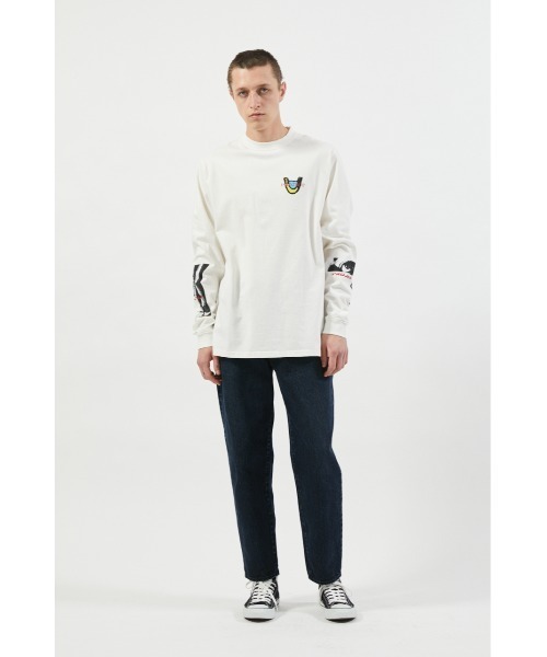 PROJECT U（プロジェクトユー）の「PU CHARM EYED LONG Tシャツ（Tシャツ/カットソー・レディース・ホワイト/ライトブルー/ブラック・MEDIUM/LARGE）」の21枚目の写真