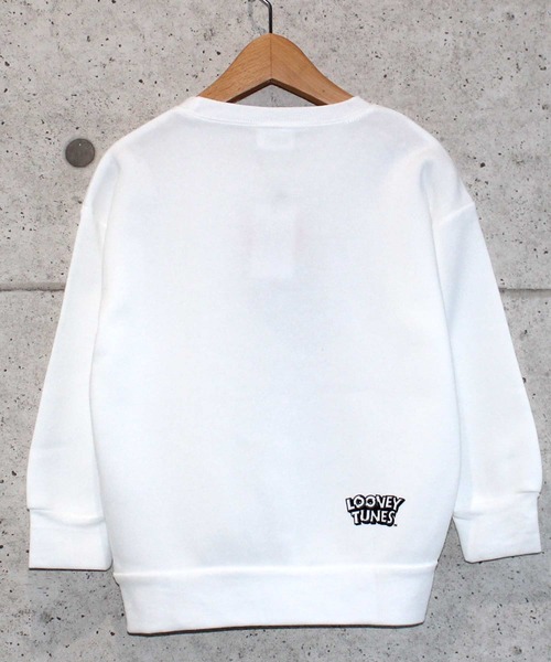 THE CASUAL（カジュアル）の「ルーニー・テューンズ プリント BIG クルーネック トレーナー キッズ（スウェット・キッズ・ブラック/ラベンダー/オフホワイト/杢グレー/モカ/ミント・110cm/130cm/150cm/120cm/140cm/160cm）」の21枚目の写真