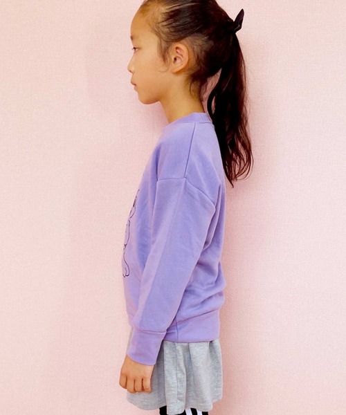 THE CASUAL（カジュアル）の「ルーニー・テューンズ プリント BIG クルーネック トレーナー キッズ（スウェット・キッズ・ブラック/ラベンダー/オフホワイト/杢グレー/モカ/ミント・110cm/130cm/150cm/120cm/140cm/160cm）」の11枚目の写真