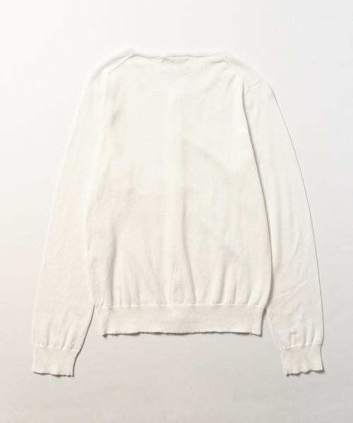 BEAMS BOY(ビームスボーイ)の「BEAMS BOY / 14ゲージ BB刺繍クルーカーディガン 15SS(カーディガン/ボレロ・レディース・ホワイト/グレー/レッド/イエロー/ライトブルー/ネイビー・0/1)」の20枚目の写真