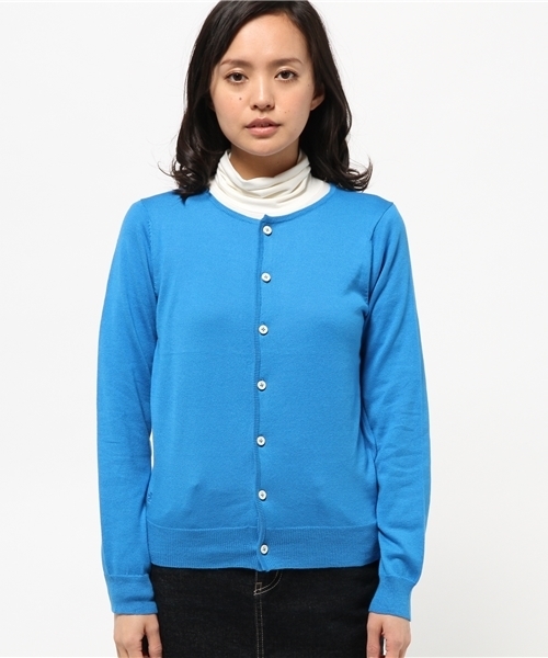 BEAMS BOY(ビームスボーイ)の「BEAMS BOY / 14ゲージ BB刺繍クルーカーディガン 15SS(カーディガン/ボレロ・レディース・ホワイト/グレー/レッド/イエロー/ライトブルー/ネイビー・0/1)」の16枚目の写真