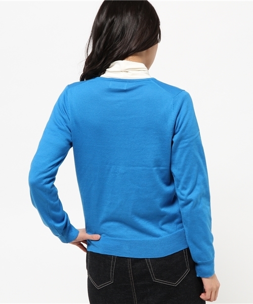 BEAMS BOY(ビームスボーイ)の「BEAMS BOY / 14ゲージ BB刺繍クルーカーディガン 15SS(カーディガン/ボレロ・レディース・ホワイト/グレー/レッド/イエロー/ライトブルー/ネイビー・0/1)」の13枚目の写真
