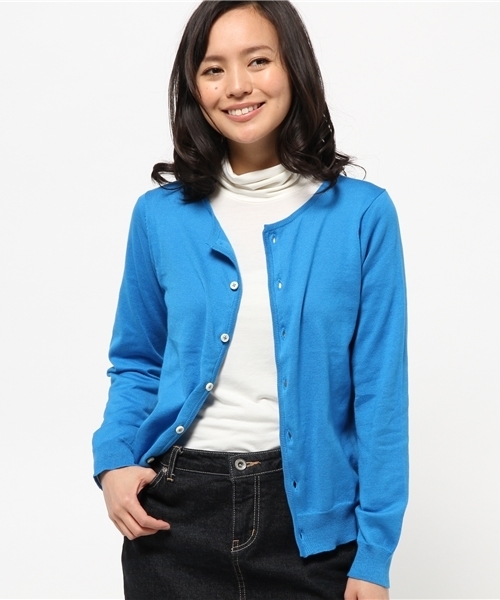 BEAMS BOY(ビームスボーイ)の「BEAMS BOY / 14ゲージ BB刺繍クルーカーディガン 15SS(カーディガン/ボレロ・レディース・ホワイト/グレー/レッド/イエロー/ライトブルー/ネイビー・0/1)」の18枚目の写真