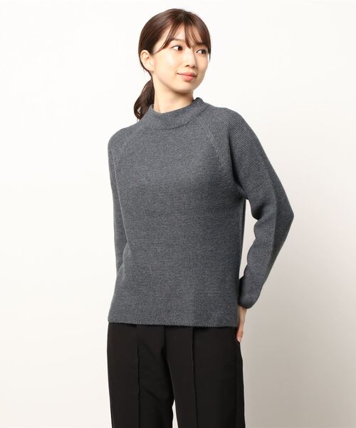BELLUNA PLUS(ベルーナ)の「ホールガーメント杢調ニットプルオーバー(ニット/セーター・レディース・モカ/チャコール/グレー・MEDIUM/LARGE)」の21枚目の写真