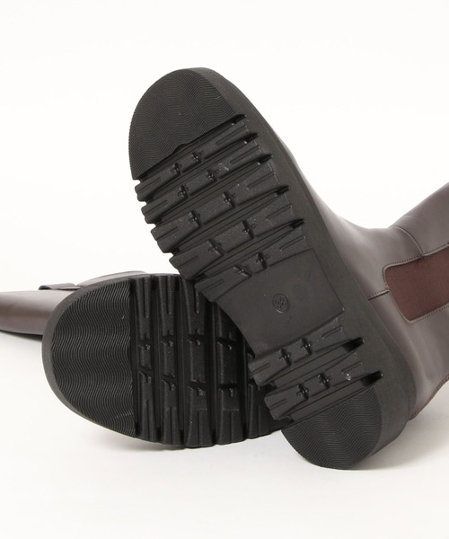 ANOTHER S(アナザーエス)の「厚底ボリュームフェイクレーザロングブーツ(ブーツ・レディース・ブラック/ブラウン・40/38/39/37)」の9枚目の写真