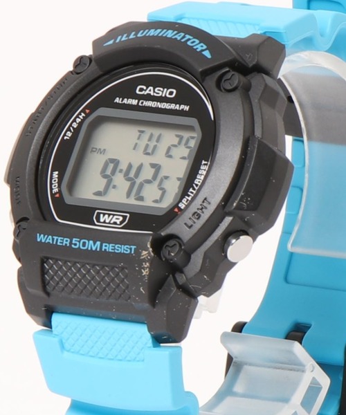 CASIO WDB-2000 デジタル腕時計　ケース付き IGIMI 時計ケース 腕時計 収納ケース 6本用 黒合皮 ウォッチ