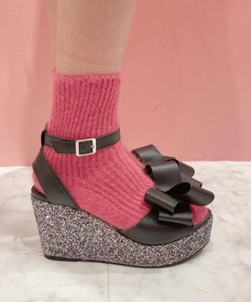 lilLilly(リルリリー)の「アンゴラソックス(ソックス/靴下・レディース・ホワイト/ブラック/ピンク/ライトピンク・FREE)」の13枚目の写真