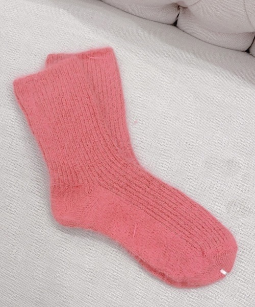 lilLilly(リルリリー)の「アンゴラソックス(ソックス/靴下・レディース・ホワイト/ブラック/ピンク/ライトピンク・FREE)」の17枚目の写真