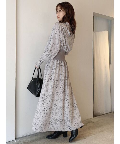 dazzlin(ダズリン)の「ラインアートリブワンピース(ワンピース・レディース・ブラック/グレー/アイボリー・FREE)」の16枚目の写真