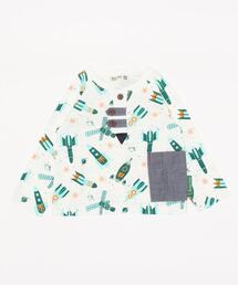 RAGMART（ラグマート）の「総柄ロケットプリントロングスリーブTシャツ（Tシャツ/カットソー・キッズ）」