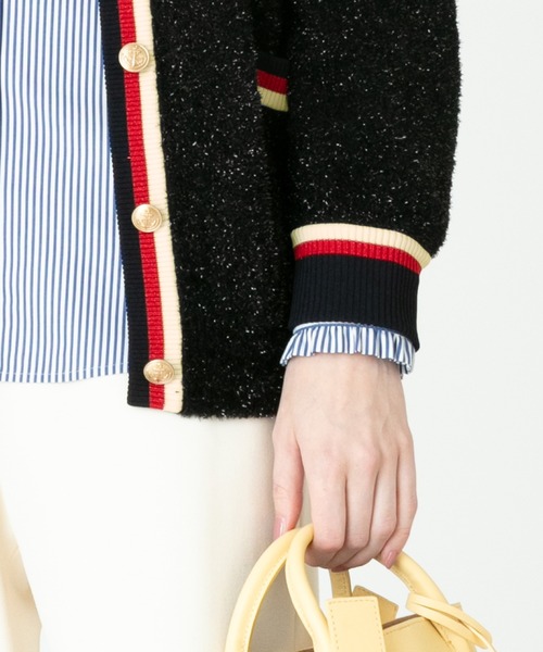 allureville（アルアバイル）の「シャギーラメミディカーディガン