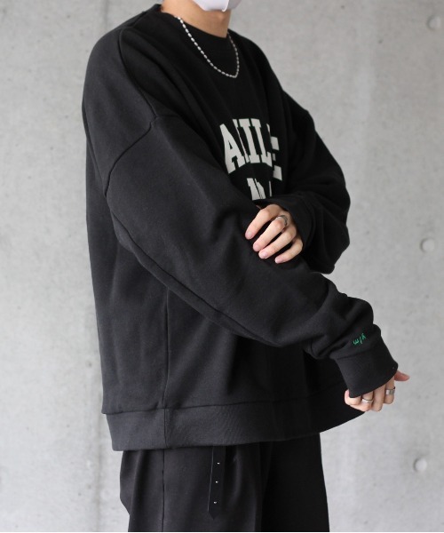 y/m by れぽすけ(イムバイレポスケ)の「CAMILLE NOAスウェットトップス(スウェット・メンズ・ブラック/グレー・MEDIUM/LARGE)」の21枚目の写真