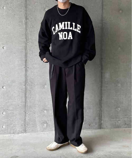 y/m by れぽすけ(イムバイレポスケ)の「CAMILLE NOAスウェットトップス(スウェット・メンズ・ブラック/グレー・MEDIUM/LARGE)」の12枚目の写真