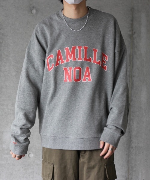 y/m by れぽすけ(イムバイレポスケ)の「CAMILLE NOAスウェットトップス(スウェット・メンズ・ブラック/グレー・MEDIUM/LARGE)」の15枚目の写真