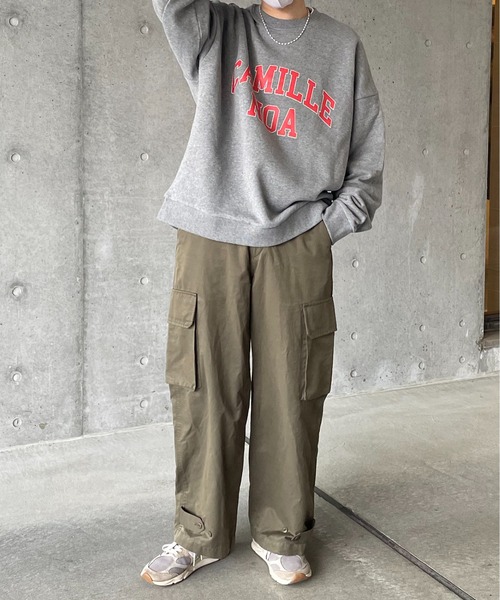 y/m by れぽすけ(イムバイレポスケ)の「CAMILLE NOAスウェットトップス(スウェット・メンズ・ブラック/グレー・MEDIUM/LARGE)」の14枚目の写真