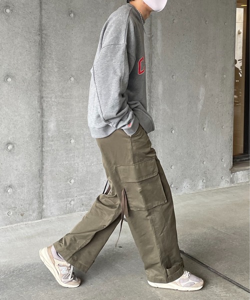 y/m by れぽすけ(イムバイレポスケ)の「CAMILLE NOAスウェットトップス(スウェット・メンズ・ブラック/グレー・MEDIUM/LARGE)」の6枚目の写真