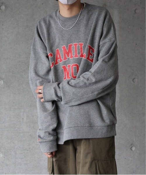 y/m by れぽすけ(イムバイレポスケ)の「CAMILLE NOAスウェットトップス(スウェット・メンズ・ブラック/グレー・MEDIUM/LARGE)」の18枚目の写真