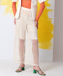 【MAISON SPECIAL】スクエアメッシュレース セットアップ スクエアメッシュレースワイドパンツ【MAISON SPECIAL/メゾン