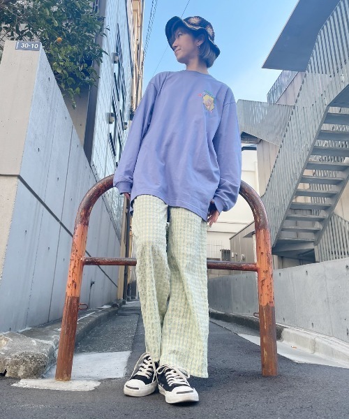 Candy Stripper（キャンディストリッパー）の「GREEDY KITTY L/S Tシャツ（Tシャツ/カットソー・レディース・ブラック/オフホワイト/ラベンダー・2）」の13枚目の写真