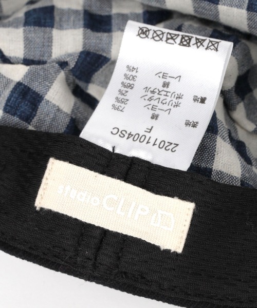 studio CLIP(スタディオクリップ)の「ツイルマリンキャスケット(キャスケット・レディース・ネイビー/オフホワイト・FREE)」の10枚目の写真