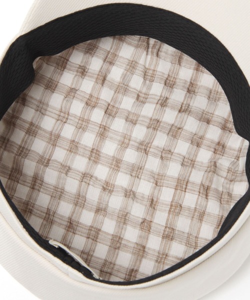 studio CLIP(スタディオクリップ)の「ツイルマリンキャスケット(キャスケット・レディース・ネイビー/オフホワイト・FREE)」の5枚目の写真