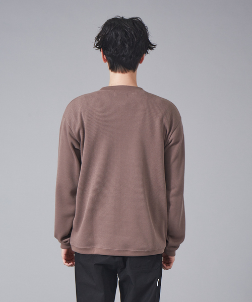MYSELF ABAHOUSE(マイセルフアバハウス)の「ルーズシルエット ローゲージ 鹿の子 ロングスリーブシャツ(Tシャツ/カットソー・メンズ・アイボリー/サックスブルー/ピンクベージュ・46/48)」の14枚目の写真