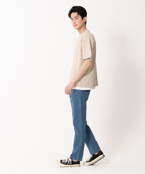 Blue Standard (ブルースタンダード)の「【BLUE STANDARD/ブルースタンダード】ポケット付きBIGTシャツ ルーズTシャツ 2枚セット コットン100%(Tシャツ/カットソー・メンズ・ベージュ/ネイビー/ホワイト/ブルー/カーキ/ブラック・LARGE/X-LARGE/MEDIUM)」の18枚目の写真