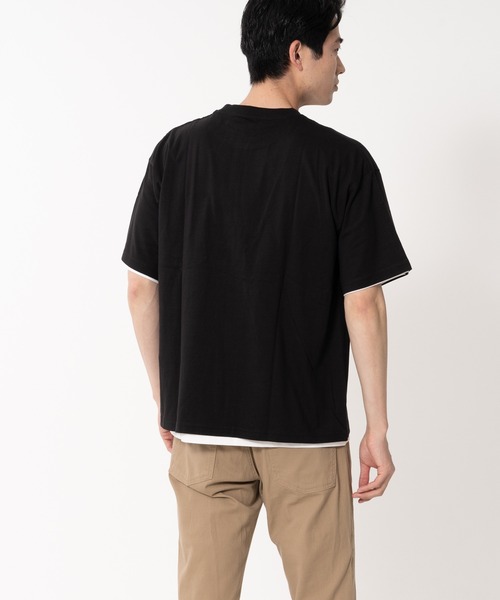 Blue Standard (ブルースタンダード)の「【BLUE STANDARD/ブルースタンダード】ポケット付きBIGTシャツ ルーズTシャツ 2枚セット コットン100%(Tシャツ/カットソー・メンズ・ベージュ/ネイビー/ホワイト/ブルー/カーキ/ブラック・LARGE/X-LARGE/MEDIUM)」の15枚目の写真