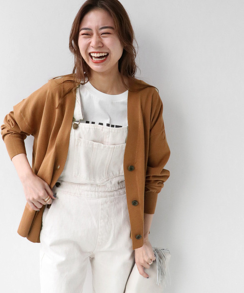 JOURNAL STANDARD relume(ジャーナルスタンダード レリューム)の「ディープVカーディガン◆(カーディガン/ボレロ・レディース・ネイビー/ブルー/キャメル・FREE)」の7枚目の写真